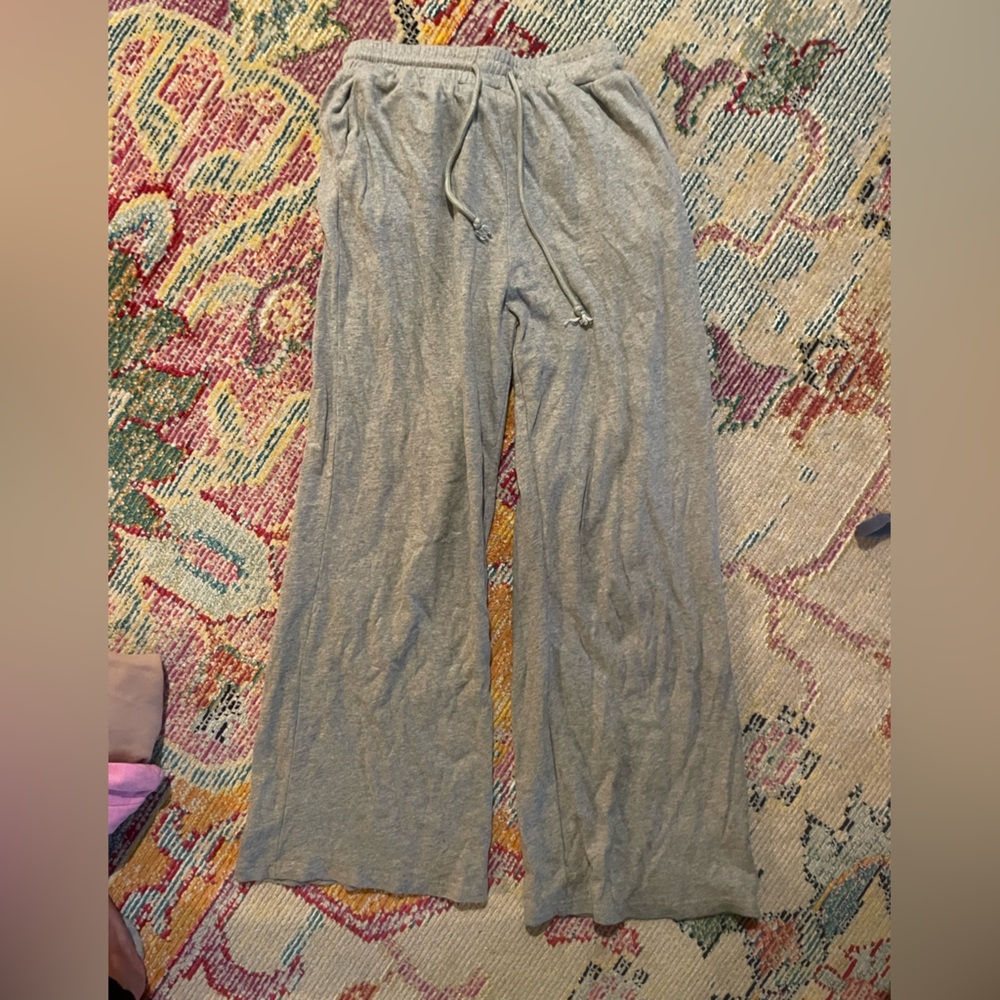 Grey flare sweats